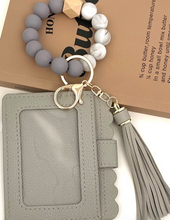 Load image into Gallery viewer, Beaded Bracelet Keychain Card Holder