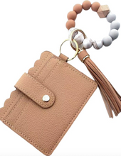 Load image into Gallery viewer, Beaded Bracelet Keychain Card Holder