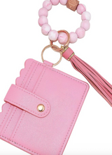 Load image into Gallery viewer, Beaded Bracelet Keychain Card Holder