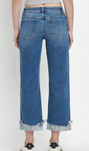 Load image into Gallery viewer, Cuffed Raw Hem Jeans