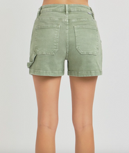 Load image into Gallery viewer, Olive Denim Shorts