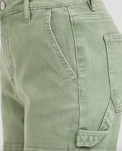 Load image into Gallery viewer, Olive Denim Shorts