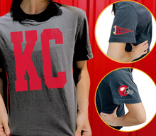 Load image into Gallery viewer, KC Tee w/ Helmet & Penant on Sleeves