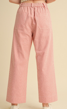 Load image into Gallery viewer, Red & White Stripe Pants