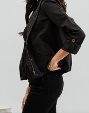 Load image into Gallery viewer, Black Hood Jacket