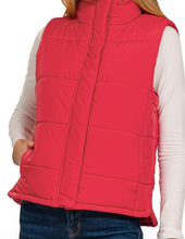 Load image into Gallery viewer, Red Quilted Vest