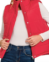 Load image into Gallery viewer, Red Quilted Vest