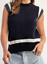 Load image into Gallery viewer, Black Cap Sleeve Sweater