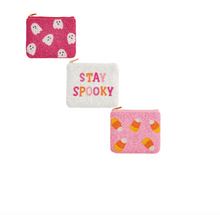Load image into Gallery viewer, Halloween Beaded Zip Pouches