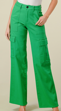Load image into Gallery viewer, Green Cargo Jeans