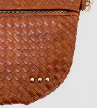 Load image into Gallery viewer, Brown Woven Sling Bag