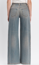 Load image into Gallery viewer, High Rise Baggy Wide Leg Jeans w/ Elastic Tie Waistband