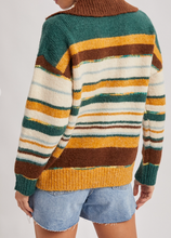 Load image into Gallery viewer, Polo-Style Stripe Sweater