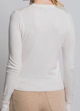 Load image into Gallery viewer, Ivory Lightweight Sweater w/ Detailed Cuff