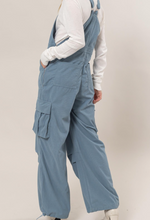 Load image into Gallery viewer, Blue Corduroy Cargo Overalls