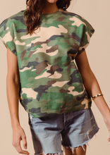 Load image into Gallery viewer, Camo Soft Short Sleeve Sweater