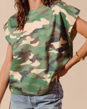 Load image into Gallery viewer, Camo Soft Short Sleeve Sweater