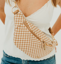 Load image into Gallery viewer, Slim Checker Woven Bum Bag