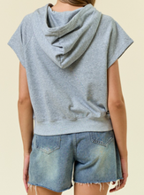 Load image into Gallery viewer, Red, White, & Blue Kansas City Gray Sleeveless Hoodie