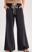 Load image into Gallery viewer, Washed Black Flare Jeans