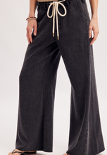 Load image into Gallery viewer, Washed Black Flare Jeans