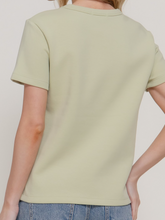 Load image into Gallery viewer, Sage Soft Knit Jersey Tee