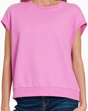 Load image into Gallery viewer, Pink Sleeveless Sweatshirt