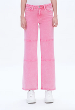 Load image into Gallery viewer, Pink Wide-Leg Jeans
