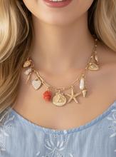 Load image into Gallery viewer, Coastal Charm Paperclip Chain Necklace