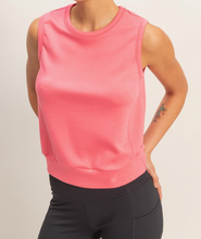 Load image into Gallery viewer, Pink Sleeveless Crewneck Top