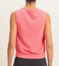 Load image into Gallery viewer, Pink Sleeveless Crewneck Top