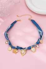 Load image into Gallery viewer, Denim & Charms Necklace