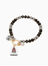 Load image into Gallery viewer, Mahjong Colorful Bead Stretch Bracelet w/ Tile & Charms