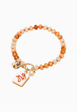 Load image into Gallery viewer, Mahjong Colorful Bead Stretch Bracelet w/ Tile & Charms