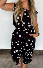 Load image into Gallery viewer, Black & White Polka Dot Comfy Sets