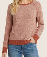 Load image into Gallery viewer, Rust Pinstripe Pullover Sweater