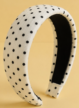 Load image into Gallery viewer, Polka Dot Padded Headband