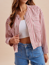 Load image into Gallery viewer, Red Stripe Jacket