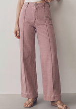 Load image into Gallery viewer, Brown & Cream Gingham Pants