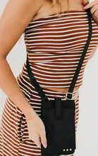 Load image into Gallery viewer, Black Nylon Phone Crossbody