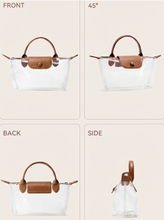 Load image into Gallery viewer, Clear Color Block Flap Crossbody Bag