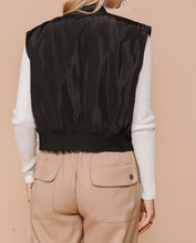 Load image into Gallery viewer, Black Bomber Vest