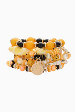 Load image into Gallery viewer, Golden Charm Bracelet Set
