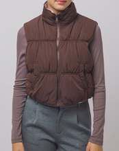 Load image into Gallery viewer, Reversible Plaid Puffer Vest