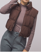 Load image into Gallery viewer, Reversible Plaid Puffer Vest