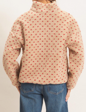 Load image into Gallery viewer, Cream & Red Polka Dot Sherpa Pullover