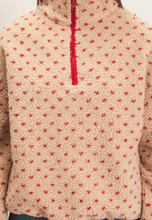 Load image into Gallery viewer, Cream & Red Polka Dot Sherpa Pullover
