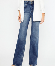 Load image into Gallery viewer, Dark Wide Flare Leg w/ Double Waistband