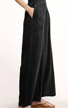 Load image into Gallery viewer, Black Smocked High Waist Pants