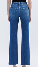 Load image into Gallery viewer, High-Rise Straight Leg Dark Jeans